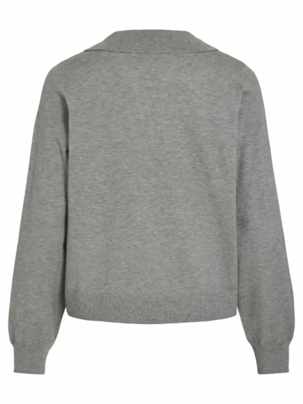 VILA Knitwear^SPLIT COLLAR KNITTED PULLOVER