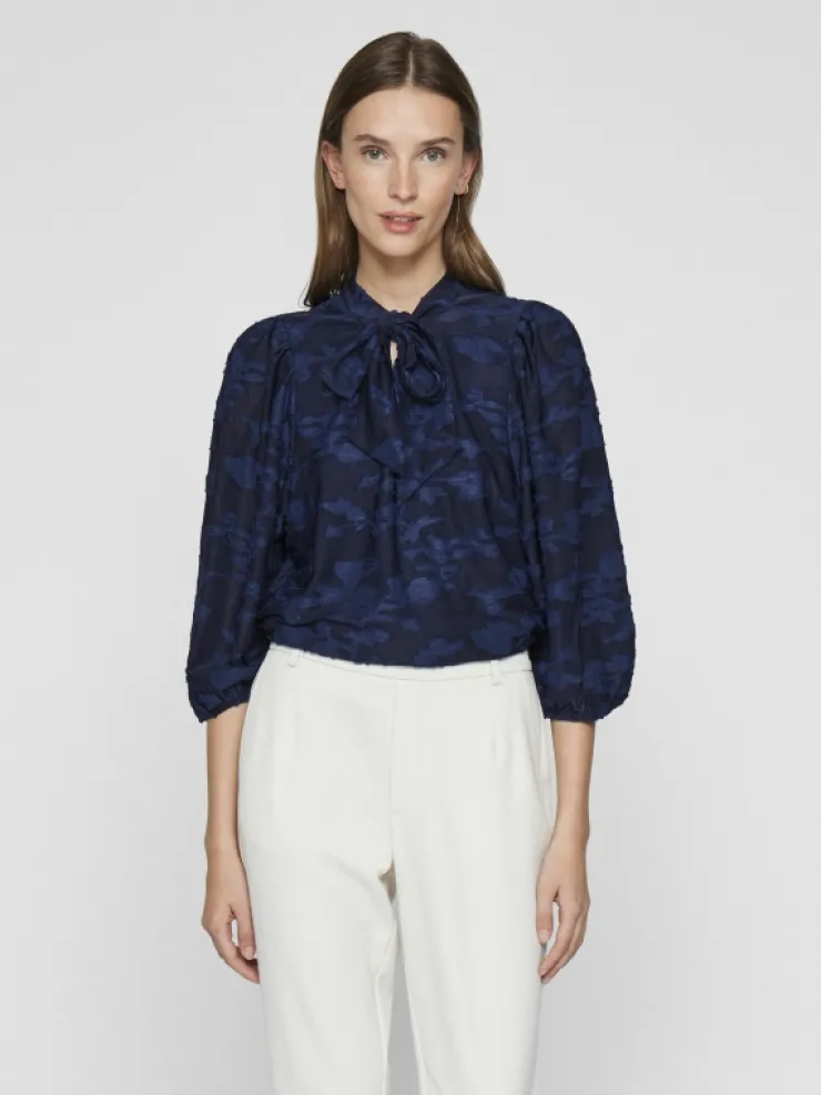 VILA Tops & T-shirts^TIE NECK 3/4 SLEEVED TOP