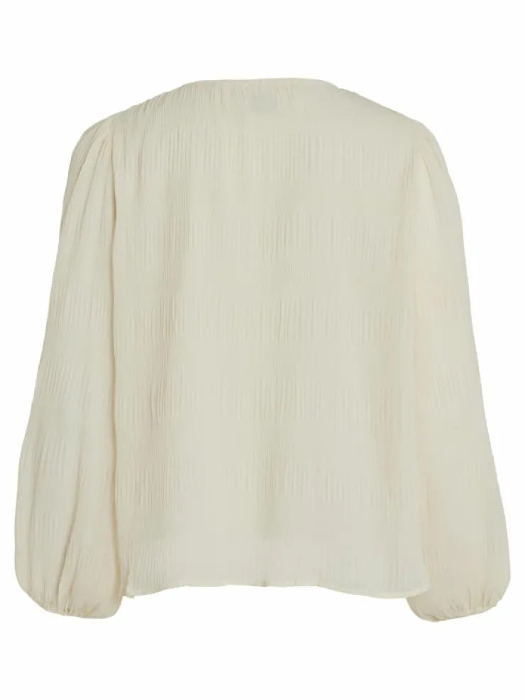 VILA Tops & T-shirts^TIE NECK LONG SLEEVED BLOUSE