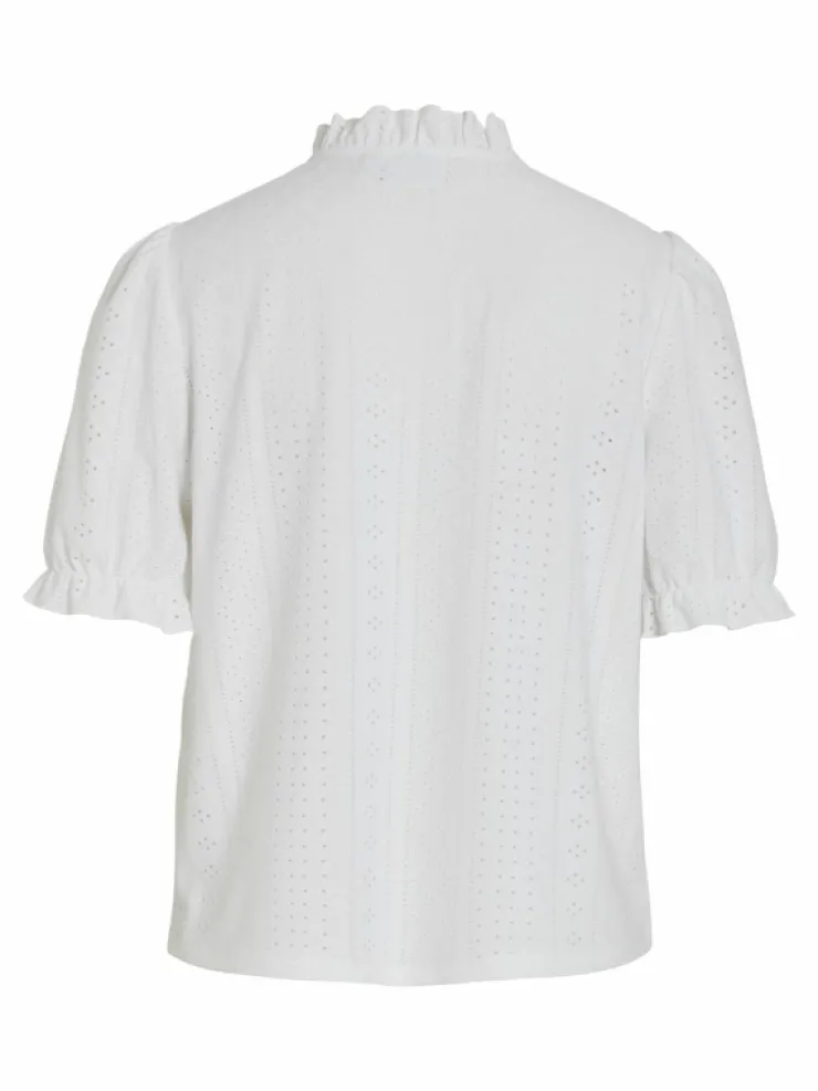 VILA Tops & T-shirts^TIE NECK SHORT SLEEVED TOP