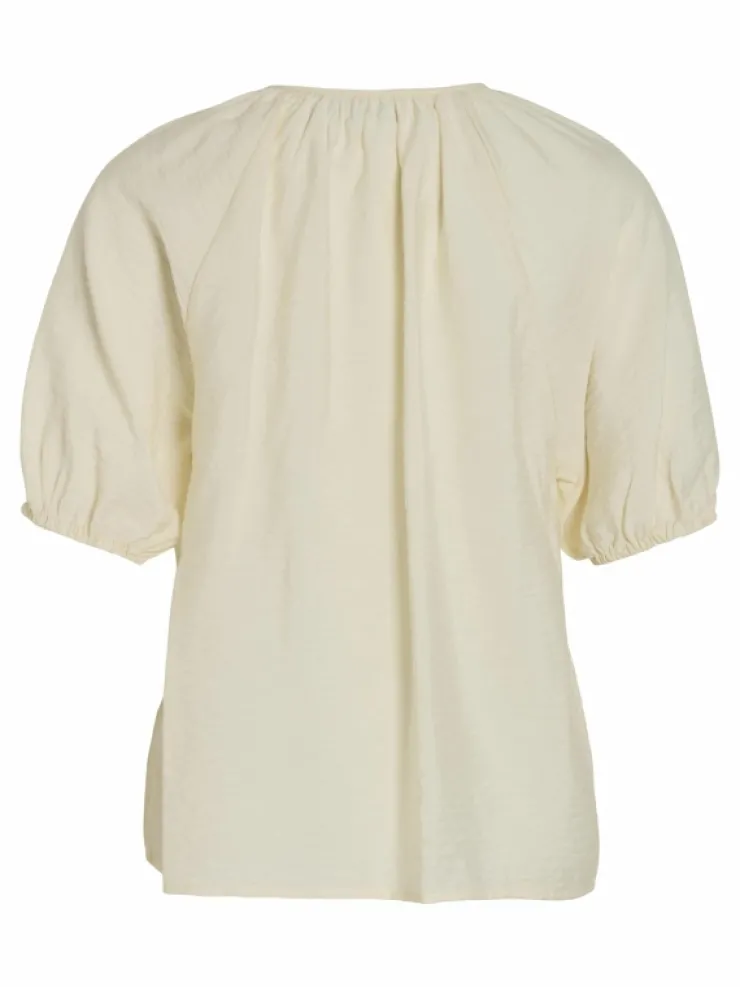 VILA Tops & T-shirts^TIE NECK SHORT SLEEVED TOP