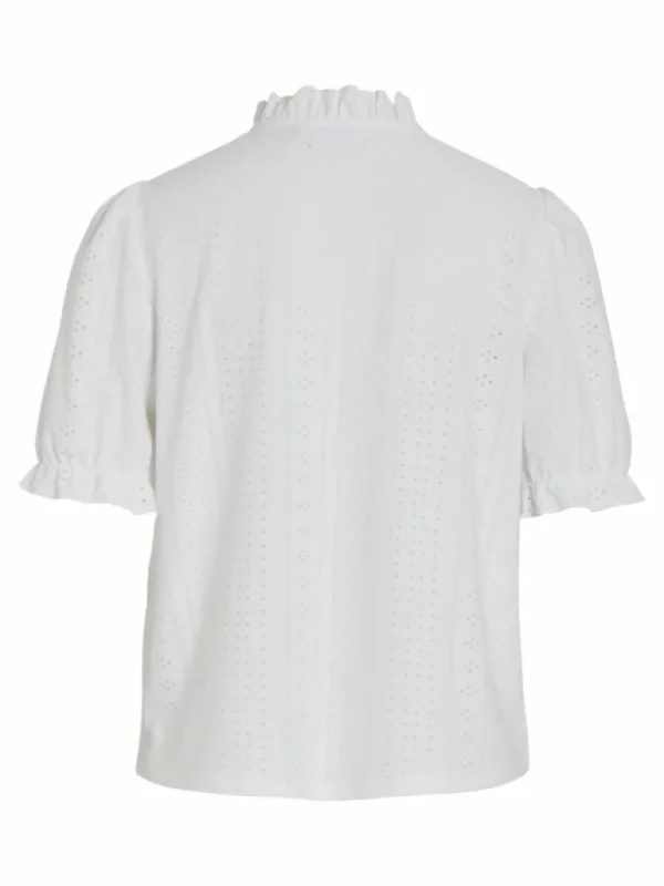 VILA Tops & T-shirts^TIE NECK SHORT SLEEVED TOP