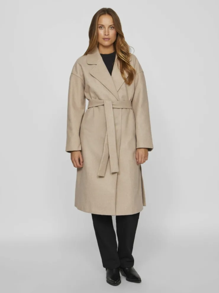 VILA Jackets & Coats^TIE WAIST COAT