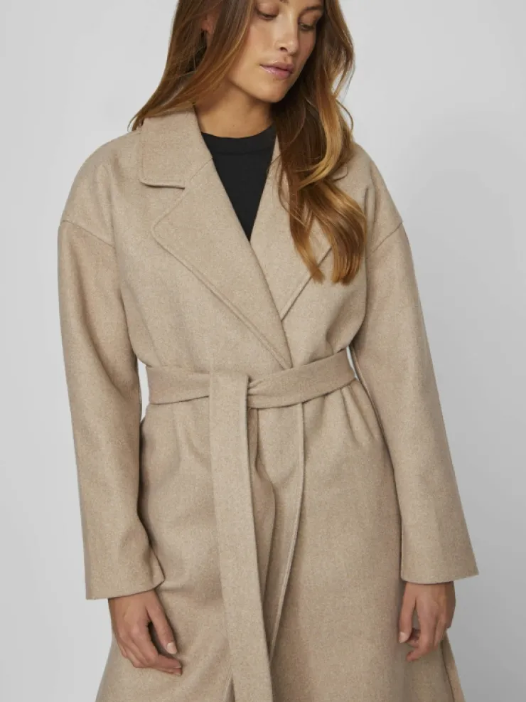 VILA Jackets & Coats^TIE WAIST COAT