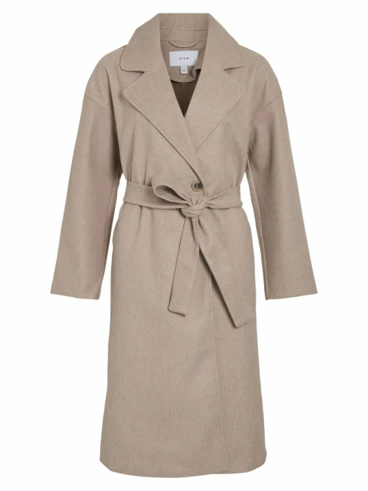 VILA Jackets & Coats^TIE WAIST COAT