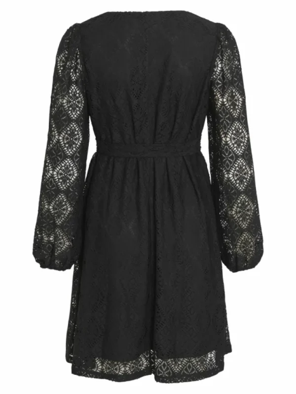 VILA Dresses^TIE WAIST LONG SLEEVED DRESS