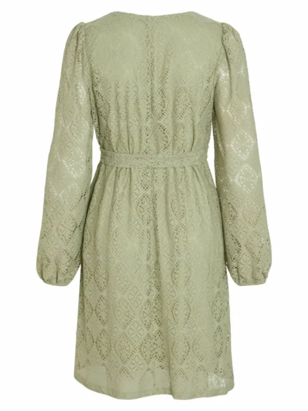 VILA Dresses^TIE WAIST LONG SLEEVED DRESS