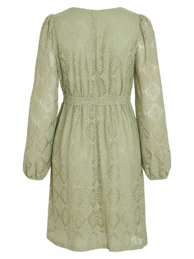 VILA Dresses^TIE WAIST LONG SLEEVED DRESS