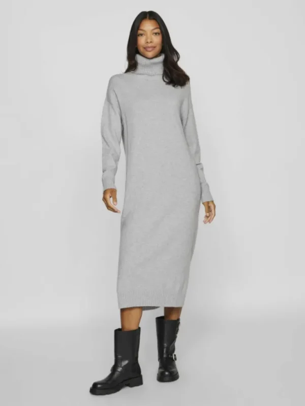 VILA Dresses^TURTLENECK MIDI DRESS