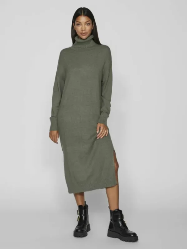 VILA Dresses^TURTLENECK MIDI DRESS