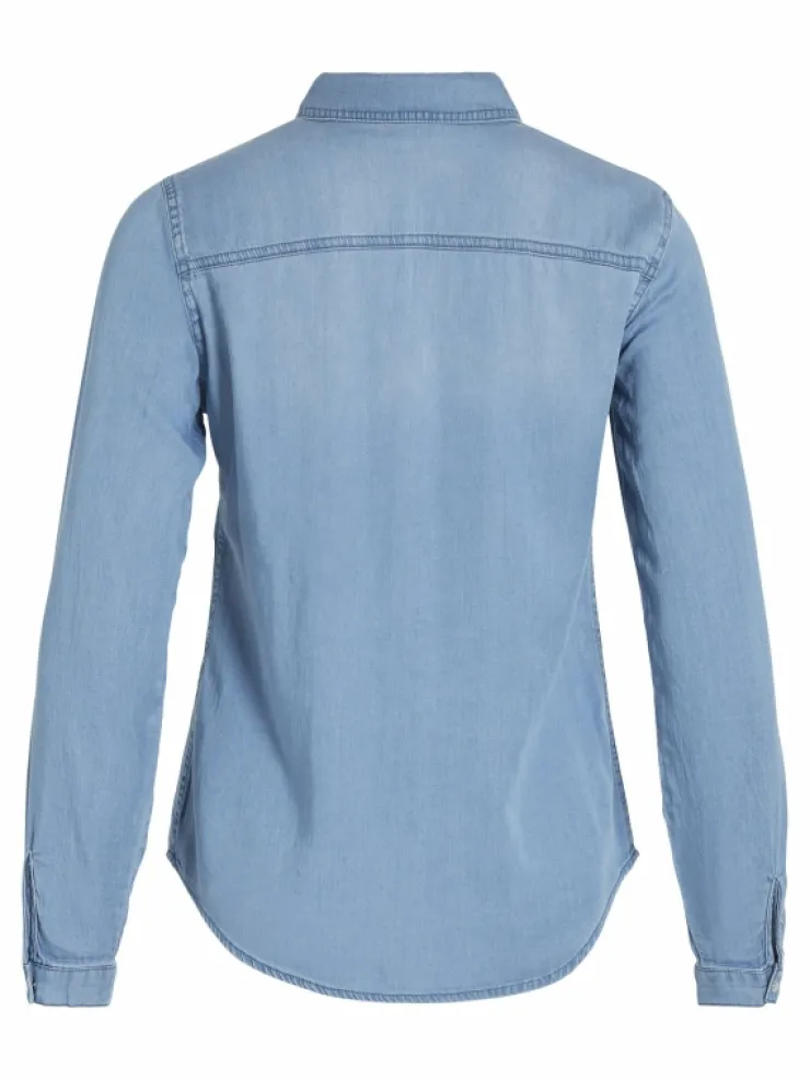 VILA Shirts^VIBISTA POCKET DENIM SHIRT