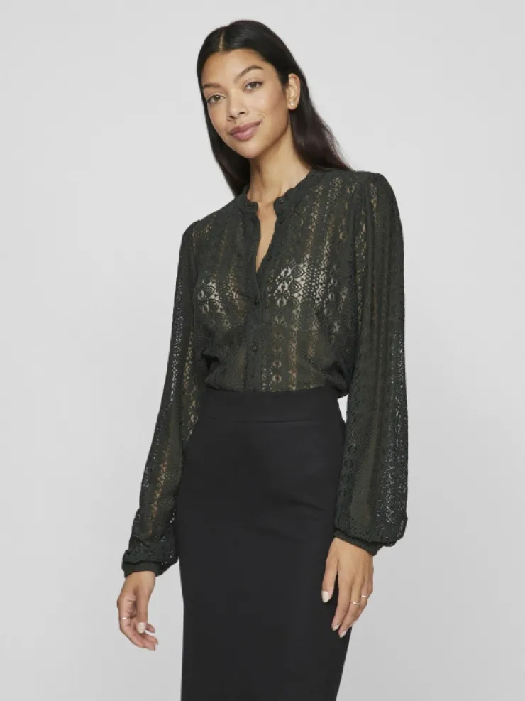 VILA Shirts | Tops & T-shirts^VICHIKKA LACE SHIRT