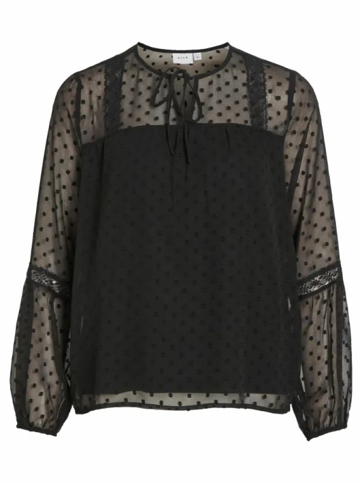 VILA Tops & T-shirts^VIEDEE DETAILED LONG SLEEVED BLOUSE