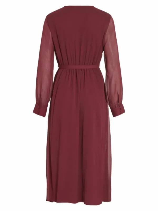 VILA Dresses^VIFALIA LONG SLEEVED MIDI DRESS