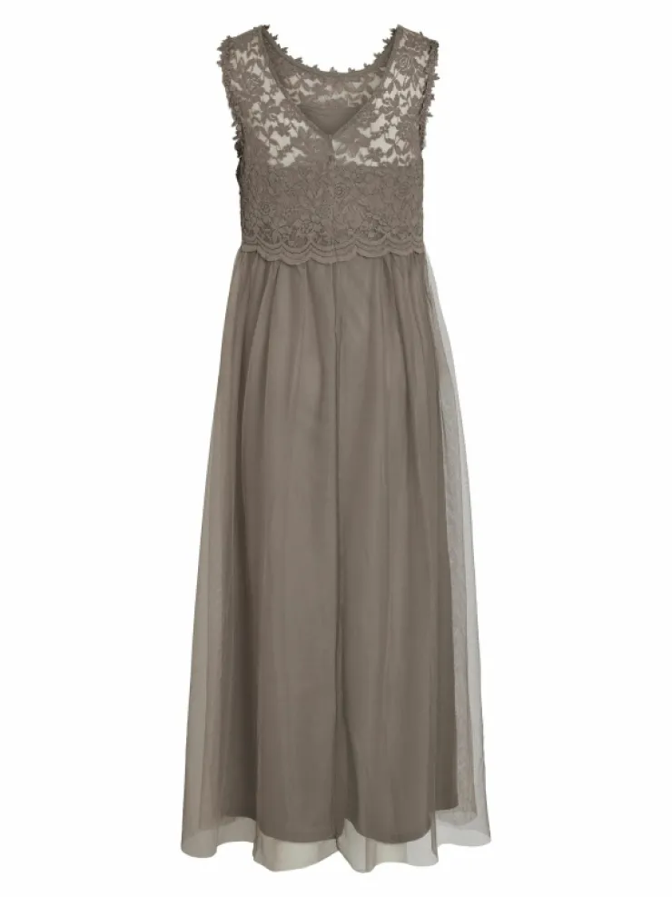 VILA Dresses^VILYNNEA LACE MAXI DRESS