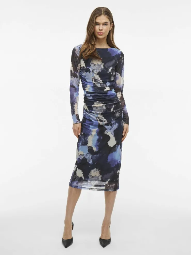 VILA Dresses^VIMALOU MESH MIDI DRESS