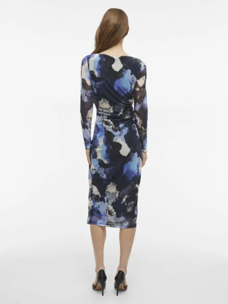 VILA Dresses^VIMALOU MESH MIDI DRESS
