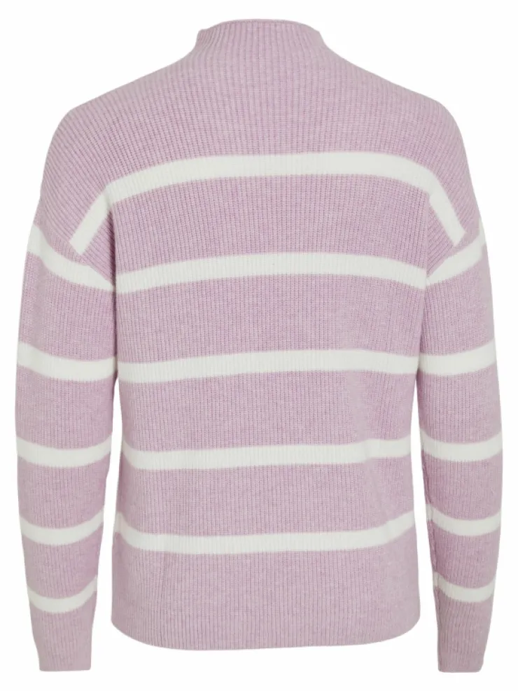 VILA Knitwear^VIRIL STRIPED KNITTED PULLOVER