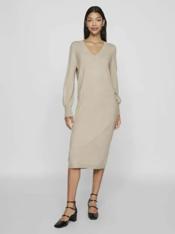 VILA Knitwear | Dresses^V-NECK KNITTED DRESS