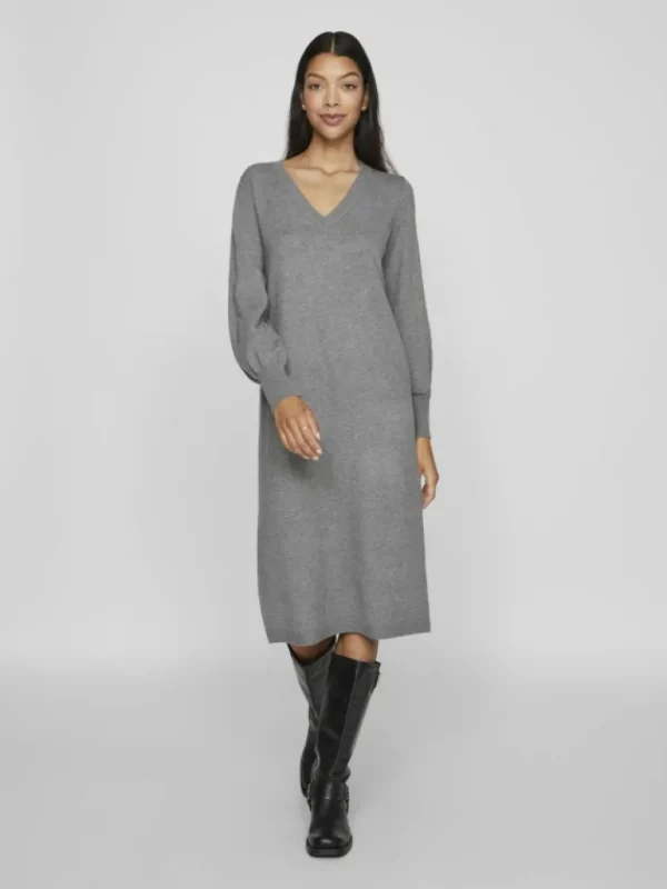 VILA Knitwear | Dresses^V-NECK KNITTED DRESS