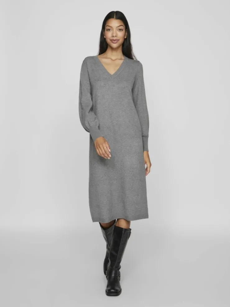 VILA Knitwear | Dresses^V-NECK KNITTED DRESS
