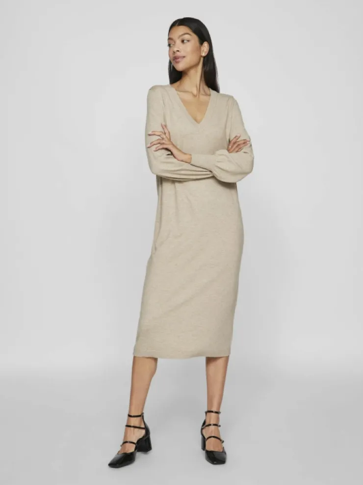 VILA Knitwear | Dresses^V-NECK KNITTED DRESS