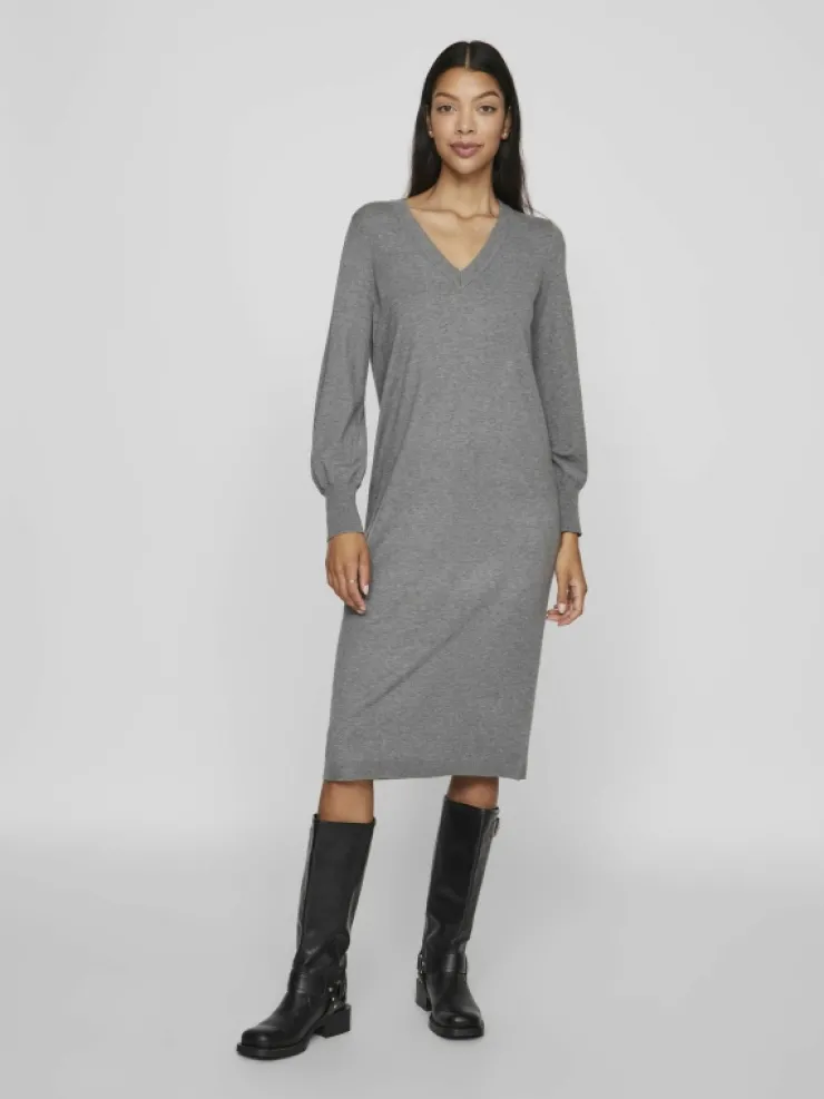 VILA Knitwear | Dresses^V-NECK KNITTED DRESS