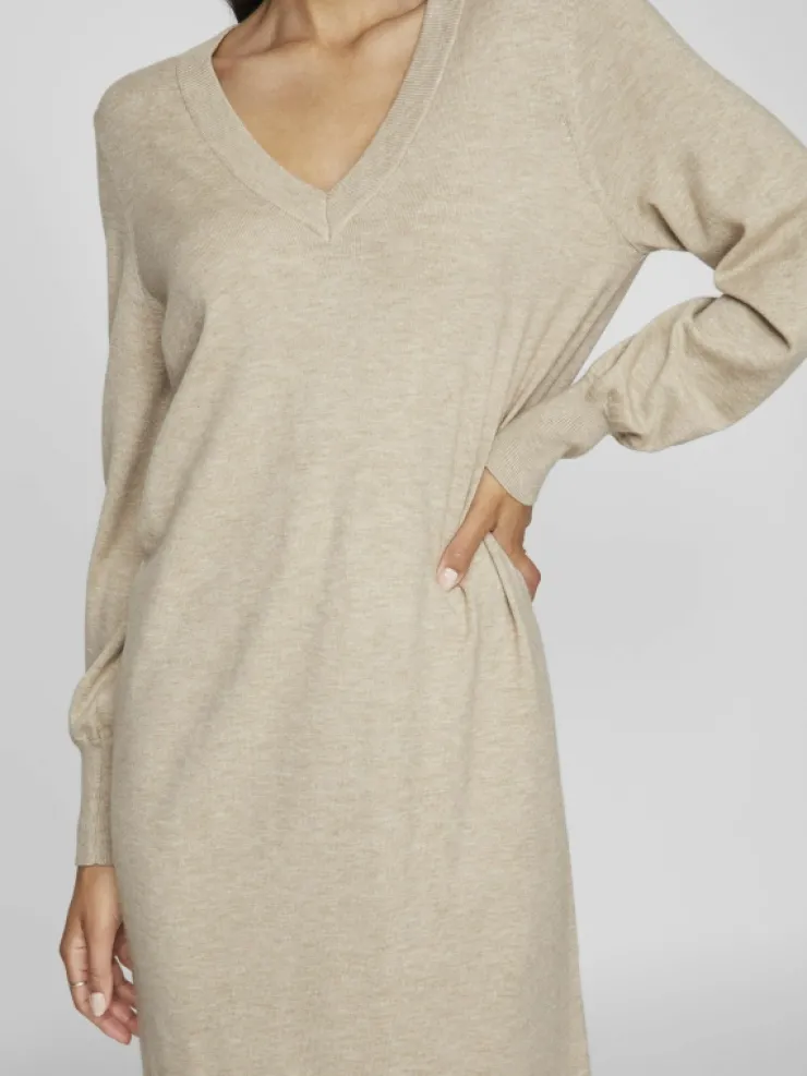 VILA Knitwear | Dresses^V-NECK KNITTED DRESS