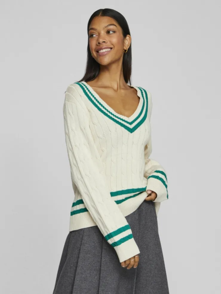 VILA Knitwear^V-NECK KNITTED PULLOVER