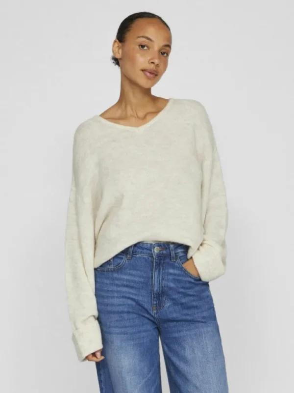 VILA Knitwear^V-NECK KNITTED PULLOVER