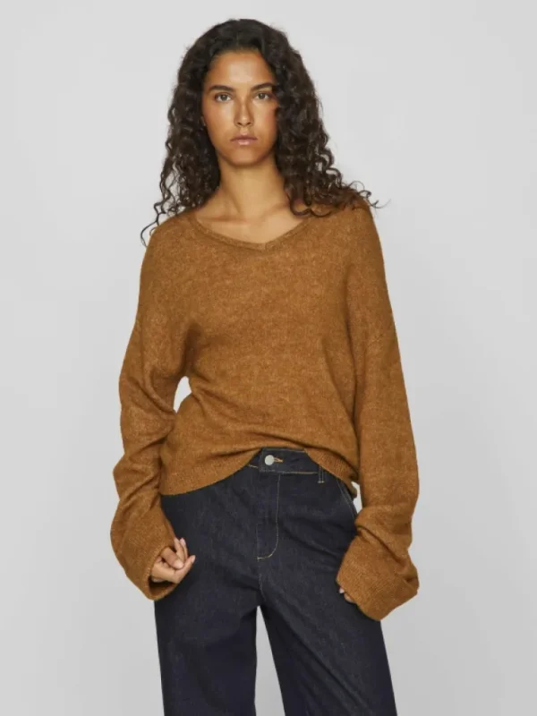 VILA Knitwear^V-NECK KNITTED PULLOVER