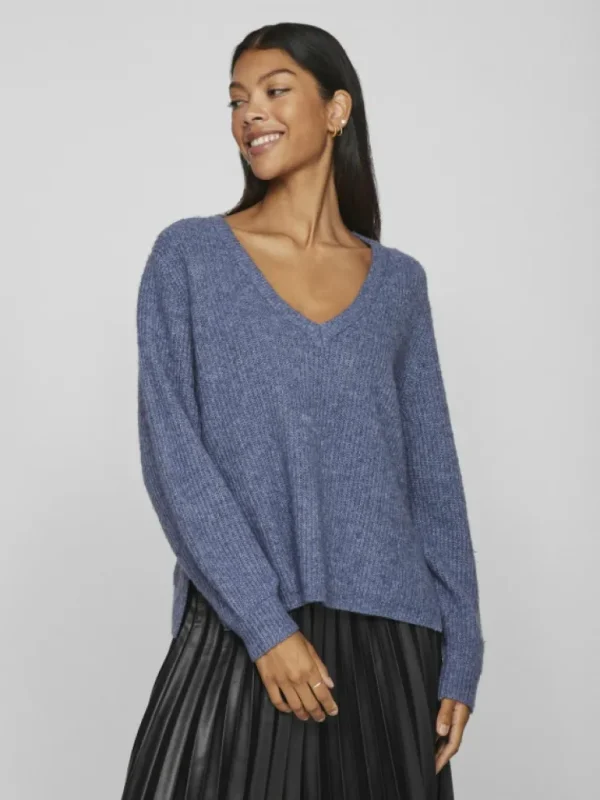 VILA Knitwear^V-NECK KNITTED PULLOVER
