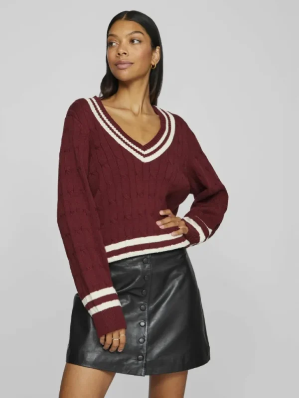 VILA Knitwear^V-NECK KNITTED PULLOVER