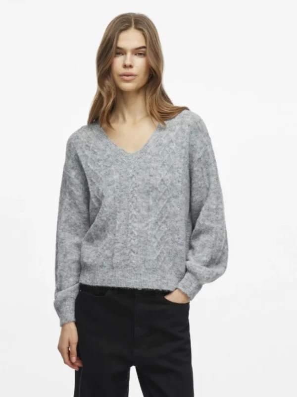 VILA Knitwear^V-NECK KNITTED PULLOVER