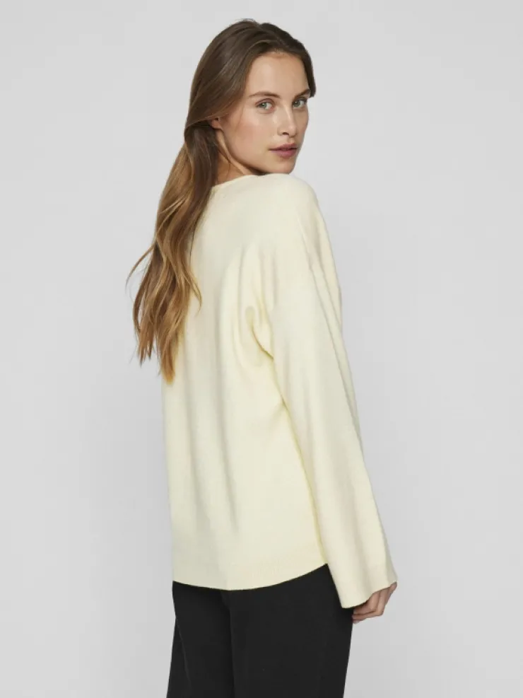 VILA Knitwear^V-NECK KNITTED PULLOVER