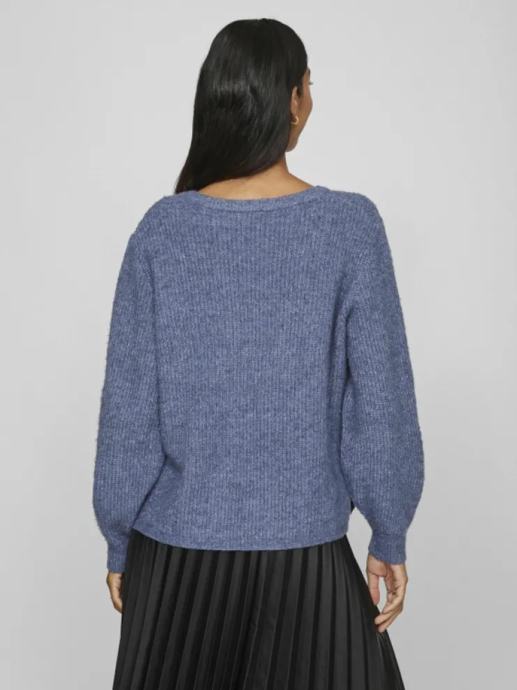 VILA Knitwear^V-NECK KNITTED PULLOVER