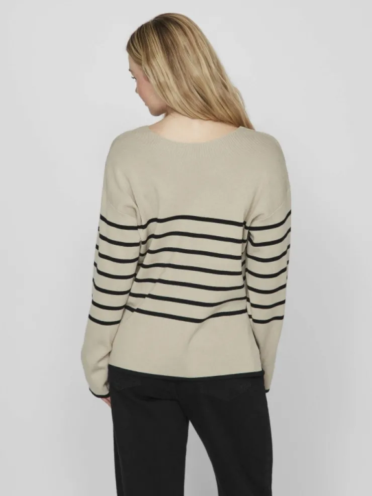 VILA Knitwear^V-NECK KNITTED PULLOVER