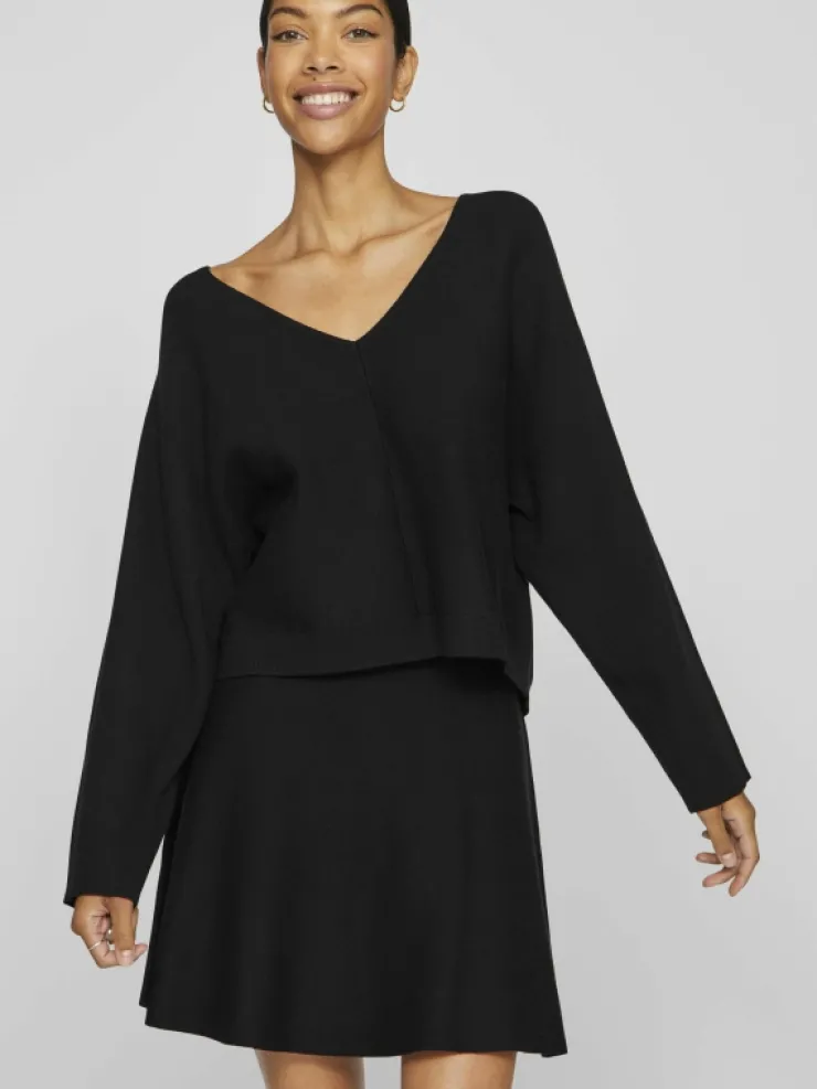 VILA Knitwear^V-NECK KNITTED PULLOVER