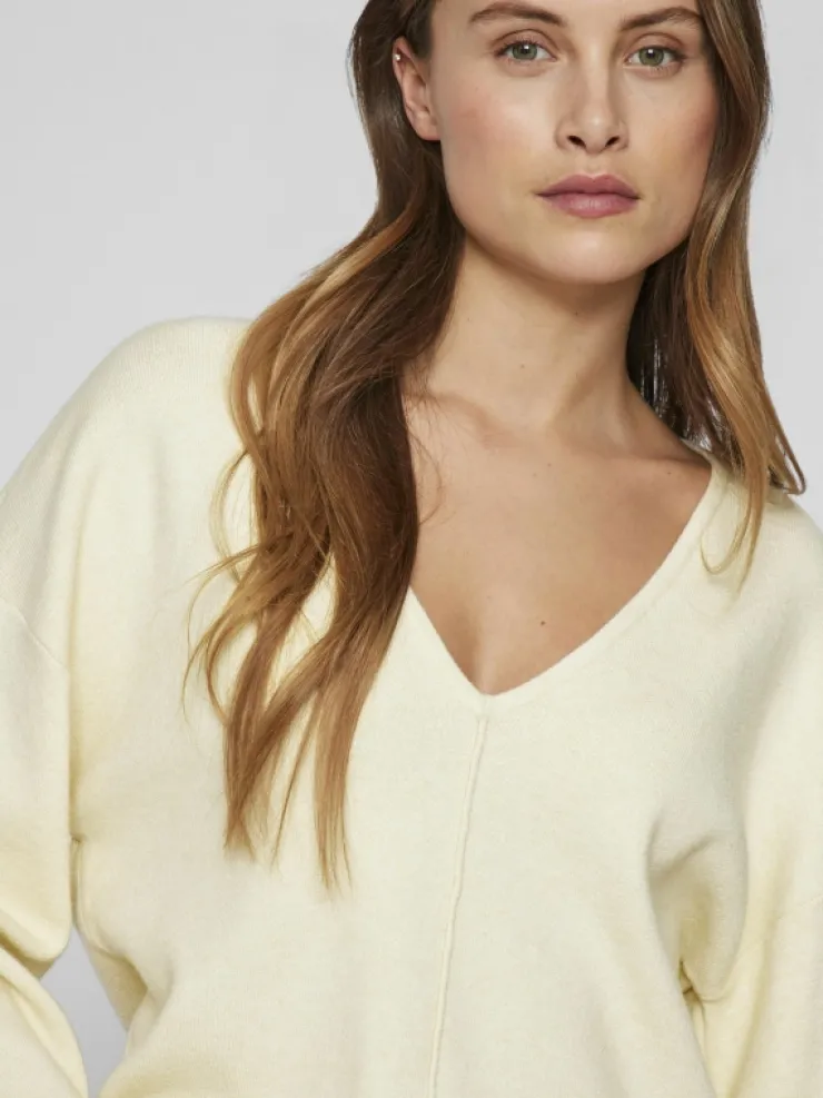 VILA Knitwear^V-NECK KNITTED PULLOVER