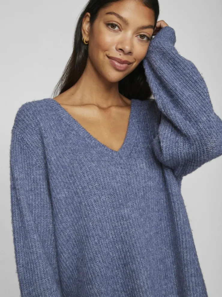VILA Knitwear^V-NECK KNITTED PULLOVER