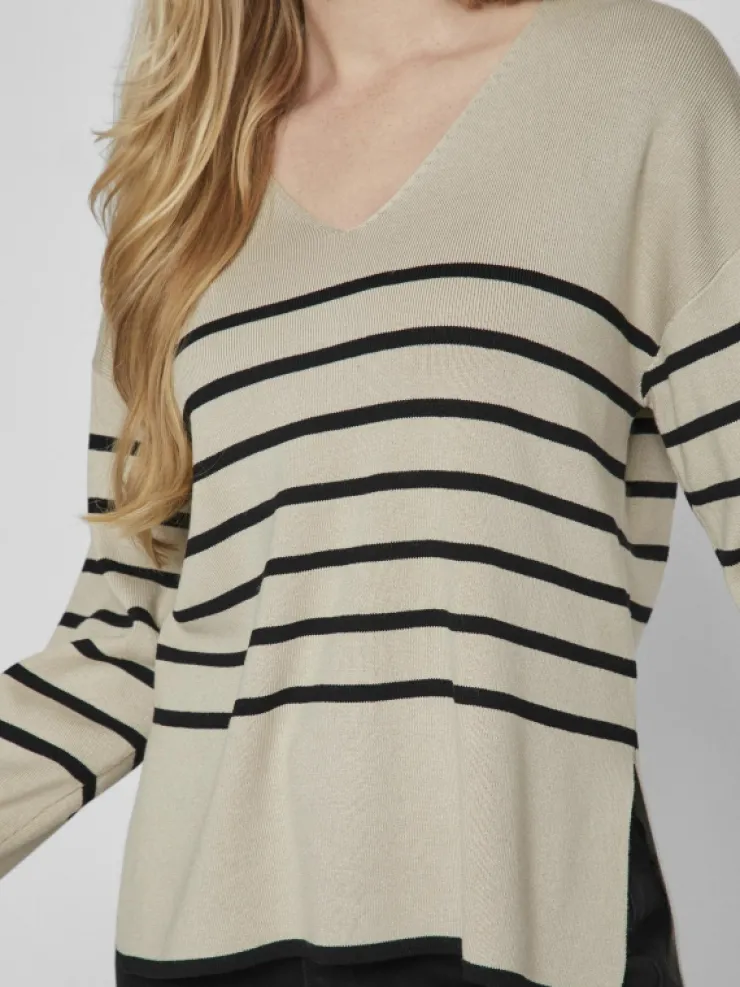 VILA Knitwear^V-NECK KNITTED PULLOVER