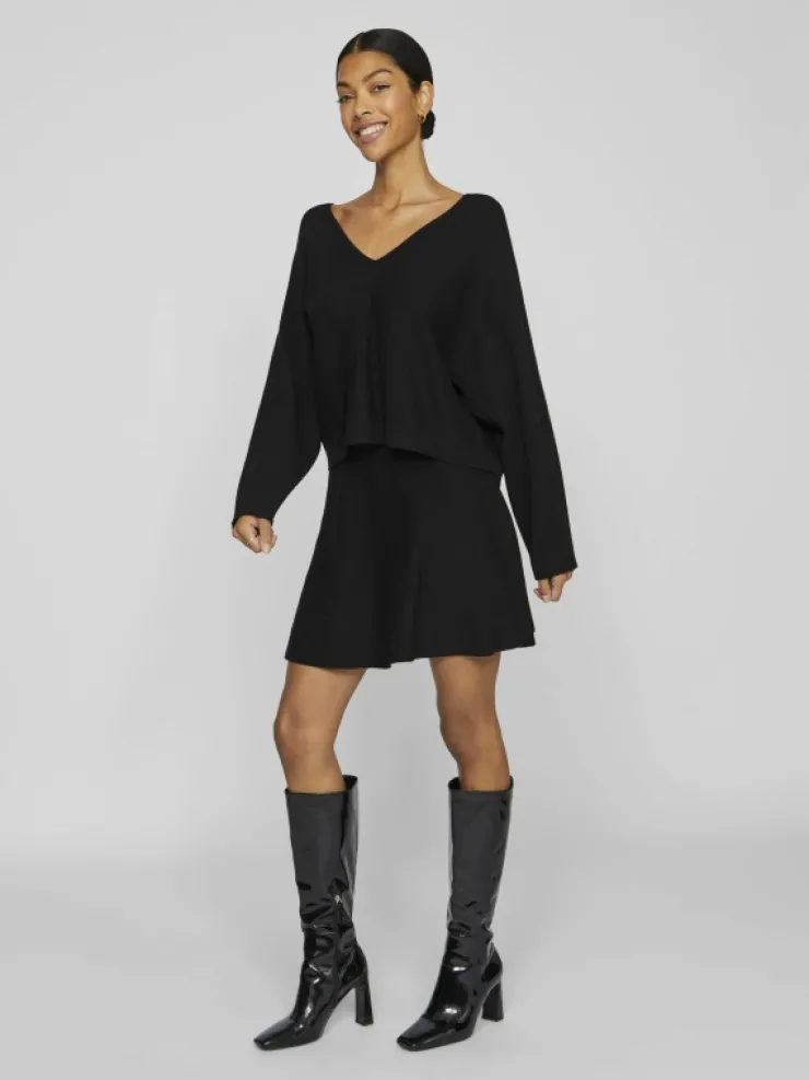 VILA Knitwear^V-NECK KNITTED PULLOVER