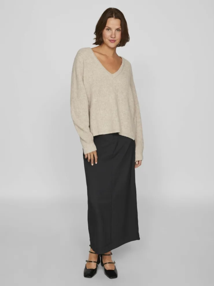 VILA Knitwear^V-NECK KNITTED PULLOVER