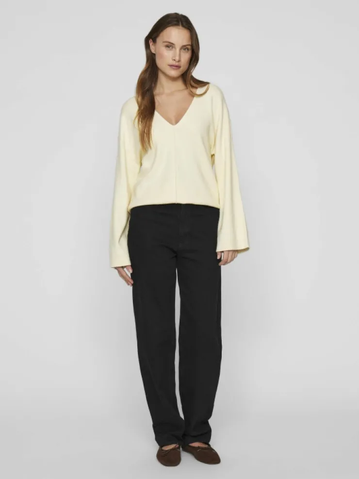 VILA Knitwear^V-NECK KNITTED PULLOVER