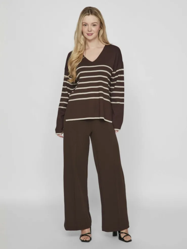 VILA Knitwear^V-NECK KNITTED PULLOVER