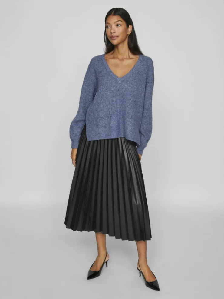 VILA Knitwear^V-NECK KNITTED PULLOVER