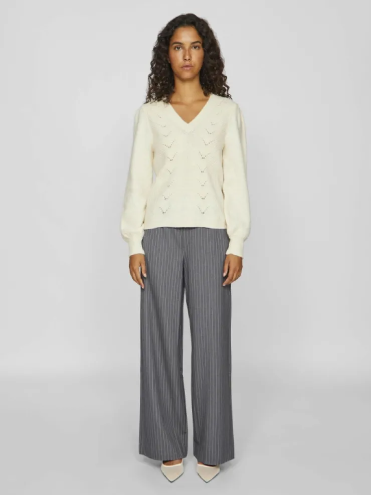 VILA Knitwear^V-NECK KNITTED PULLOVER
