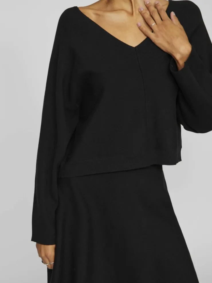VILA Knitwear^V-NECK KNITTED PULLOVER