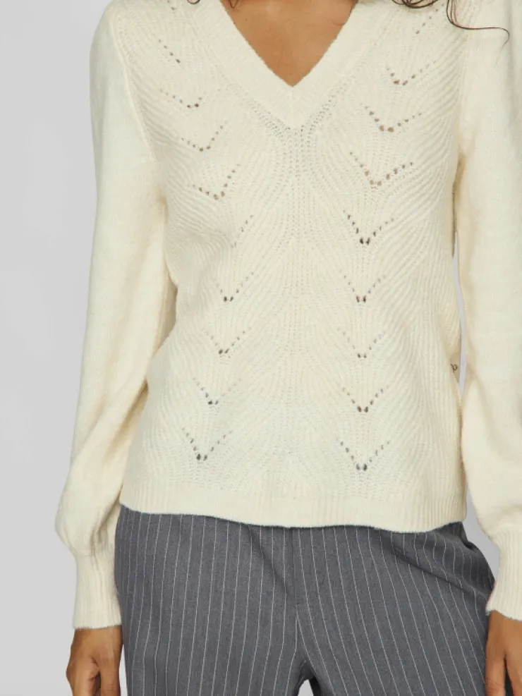 VILA Knitwear^V-NECK KNITTED PULLOVER