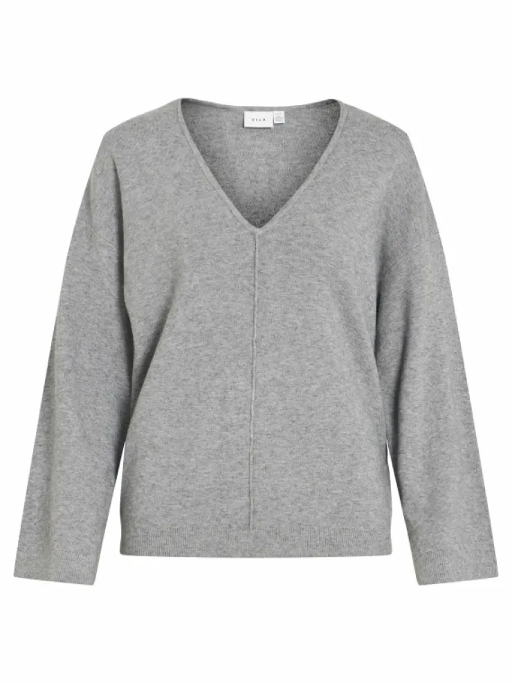 VILA Knitwear^V-NECK KNITTED PULLOVER